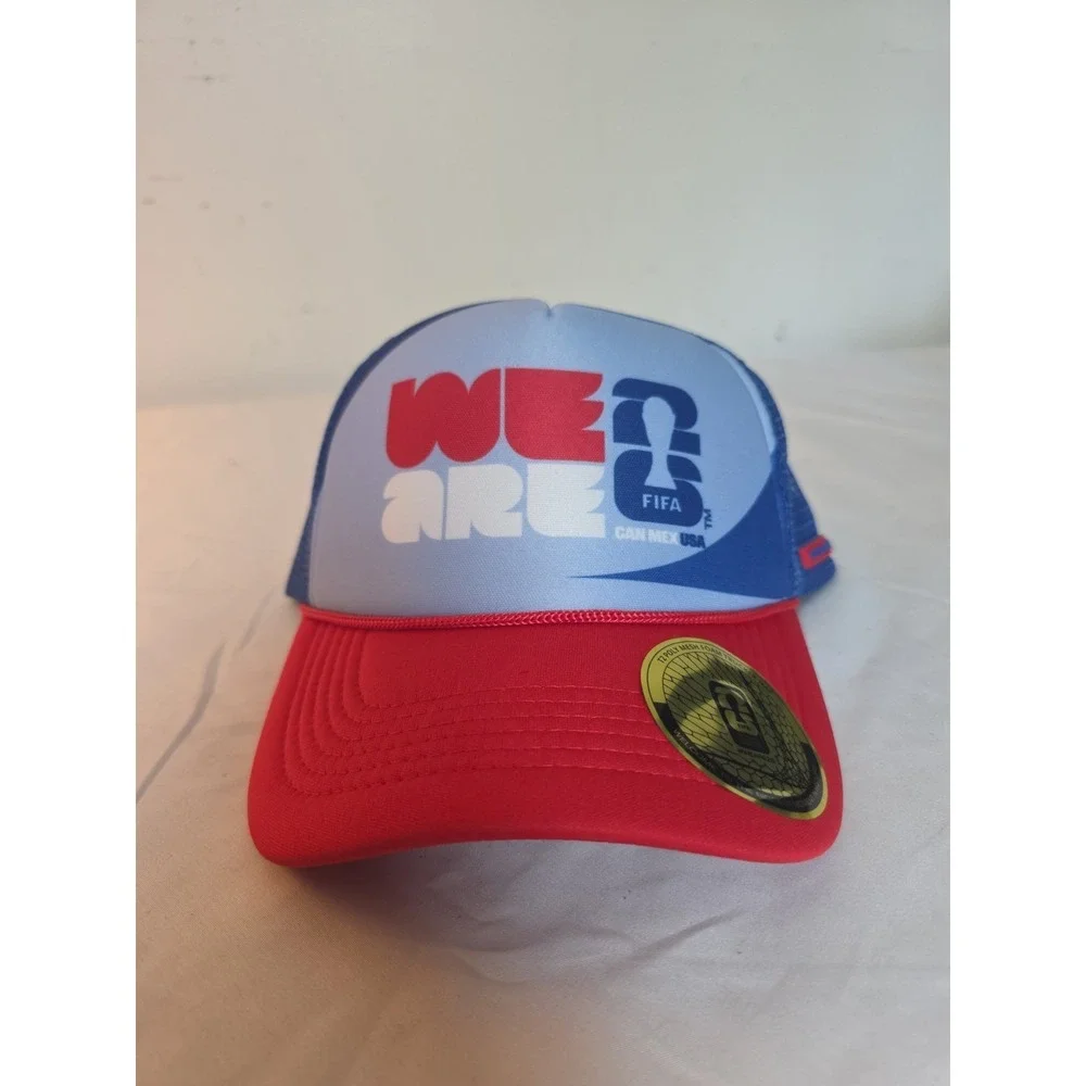 2026 FIFA World Cup NWT Foam Mesh Trucker Hat Officially Licensed Snapback USA